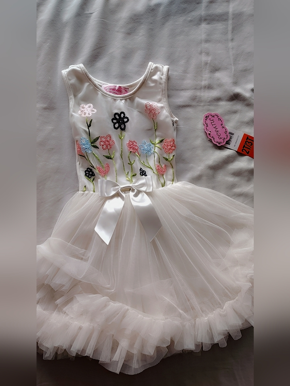 𝖯𝗈𝗉𝖺𝗍𝗎 𝖶𝗁𝗂𝗍𝖾 𝖥𝗅𝗈𝗋𝖺𝗅 𝖤𝗆𝖻𝗋𝗈𝗂𝖽𝖾𝗋𝖾𝖽 𝖳𝗎𝗍𝗎 𝖣𝗋𝖾𝗌𝗌 - Picture 4 of 12